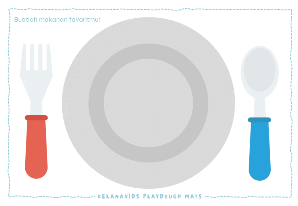 [ Printable Activity ] Playdough Mats 30 Lembar Alas Bermain Playdough ...