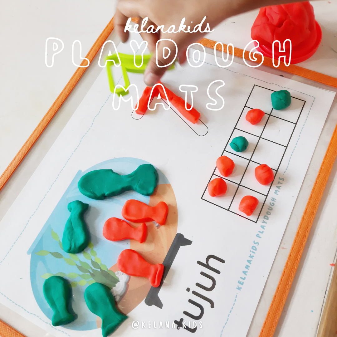 [ Printable Activity ] Playdough Mats 30 Lembar Alas Bermain Playdough ...